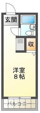 DICE BLDG.大手町I(ワンルーム/5階)の間取り写真