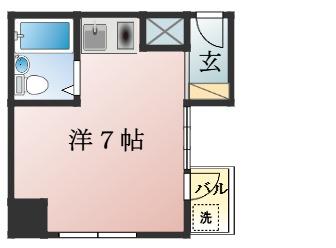 浜松アクタス(ワンルーム/4階)の間取り写真