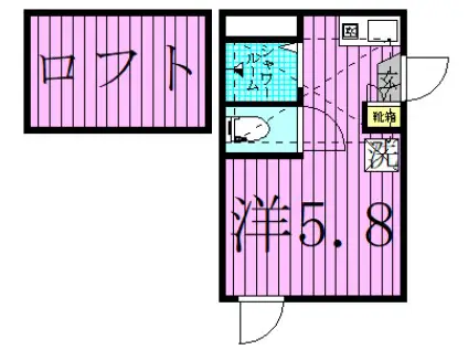 STUDIOANT北千住(ワンルーム/3階)の間取り写真