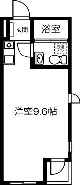 フジメゾン矢作(ワンルーム/2階)の間取り写真