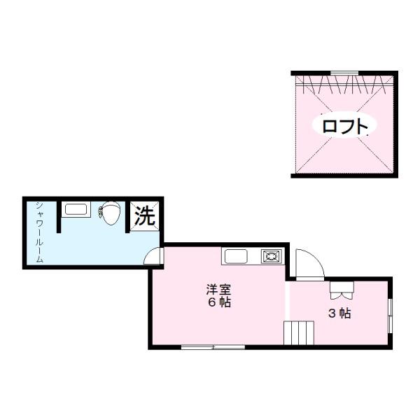 プルミエール(ワンルーム/2階)の間取り写真