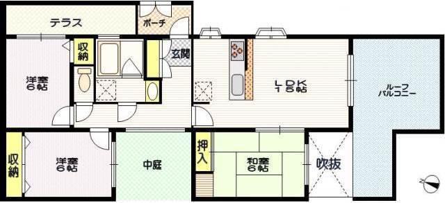 クリオ南生田弐番館(3LDK/5階)の間取り写真