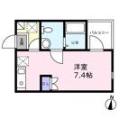 ベイルーム長後(ワンルーム/3階)の間取り写真