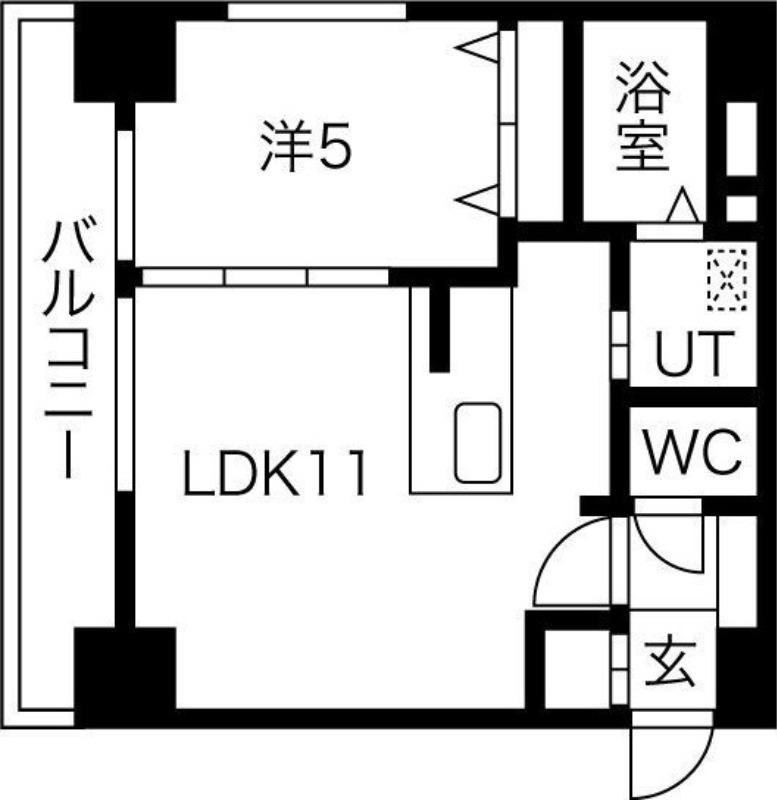 ブロス・ラ・リベルタ(1LDK/3階)の間取り写真