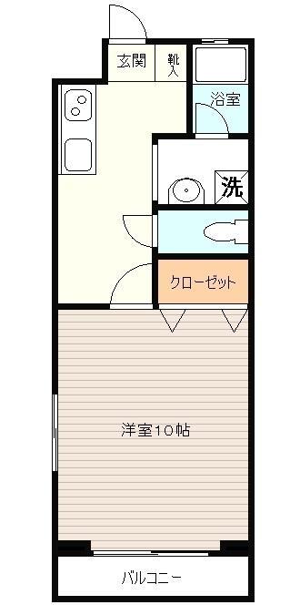 クリエイティブ河田(1K/2階)の間取り写真