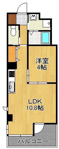 ESPOIR(1LDK/1階)の間取り写真