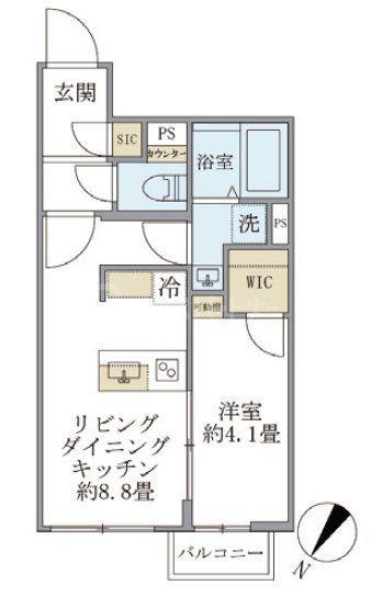 ビューテラス茗荷谷(1LDK/3階)の間取り写真