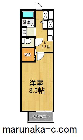 SKSAMハイツ(1K/1階)の間取り写真