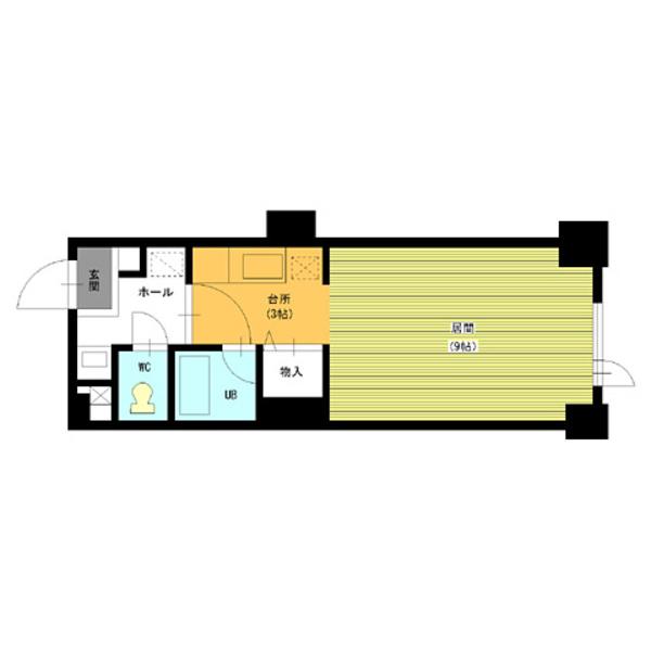 藤井ビル北23条(1K/6階)の間取り写真