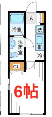 BLUE OCEAN上大岡 101(1K/1階)の間取り写真