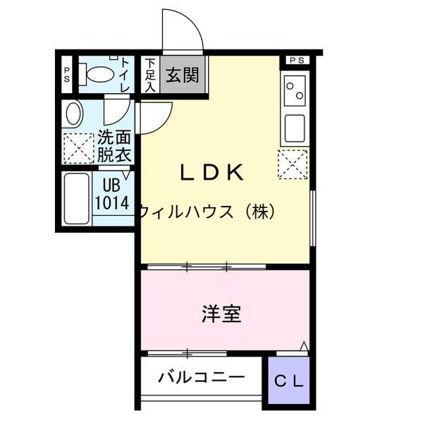 FSTYLE鳳西町(1LDK/3階)の間取り写真