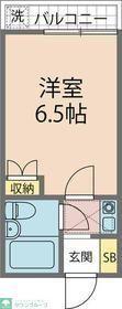 ビアンカ氷川台A(1K/1階)の間取り写真