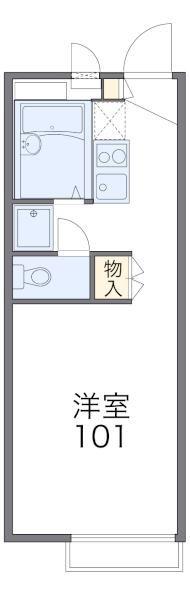 レオパレスキヤッロットアサミ(1K/2階)の間取り写真
