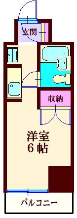 日神パレステージ大森(1K/2階)の間取り写真