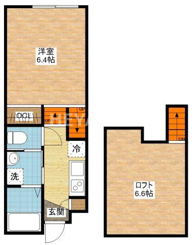 FLEUR DE SEA(1SK/2階)の間取り写真