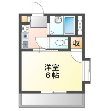 コリーヌセンリ(1K/1階)の間取り写真