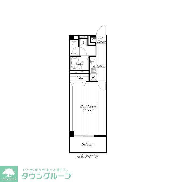 アンプルールフェールプリミエール(1K/3階)の間取り写真