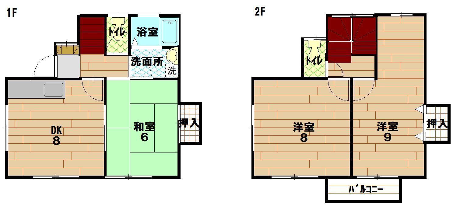 七條アパート(3DK/1階)の間取り写真