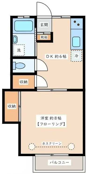 代田アパートメント 2階階 間取り