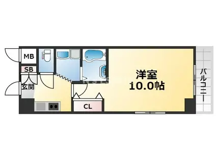 リアライズ神戸サウス(1K/4階)の間取り写真
