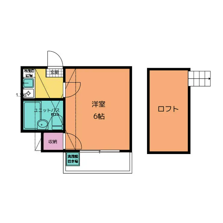 コーポサギヌマ 1階階 間取り