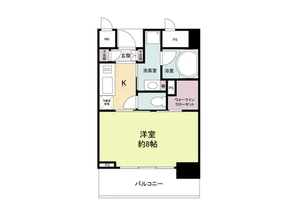 レジディア神戸元町(1K/9階)の間取り写真