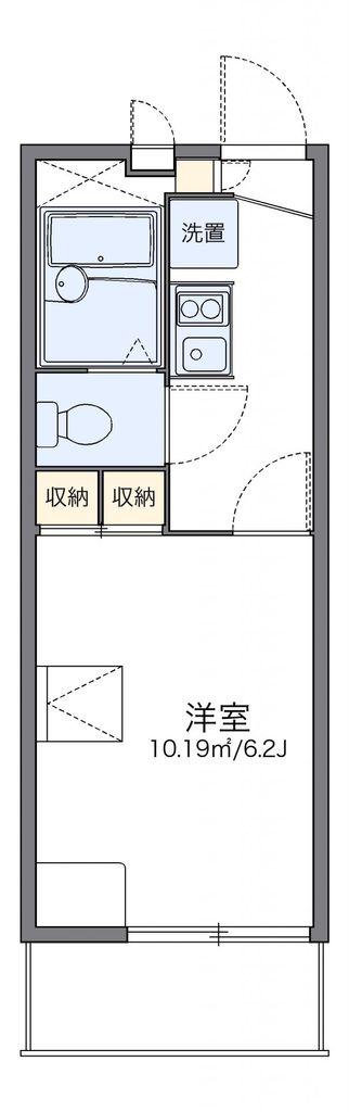 レオパレスAMOURII(1K/1階)の間取り写真