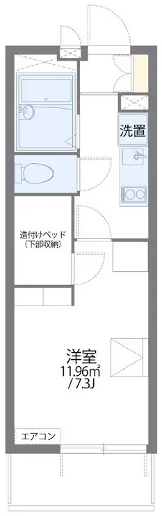 レオパレス小関 2階階 間取り