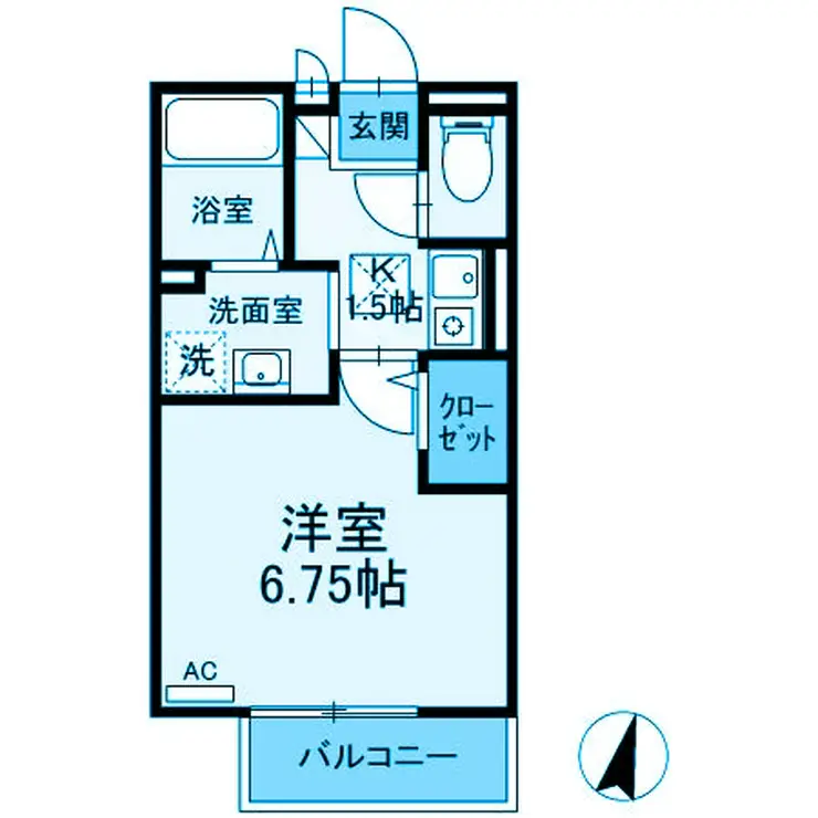 フォレスト日吉 1階階 間取り