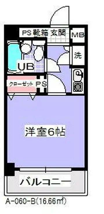エスケーガーデン 4階階 間取り