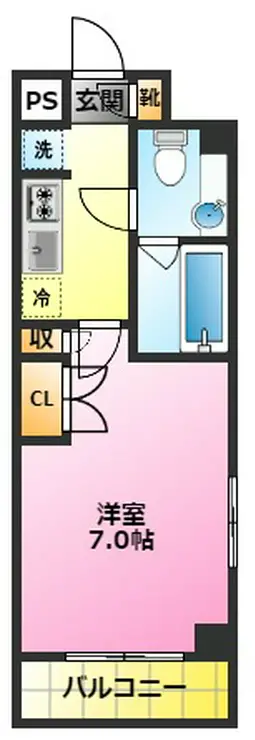 パークキューブ武蔵小杉 13階階 間取り