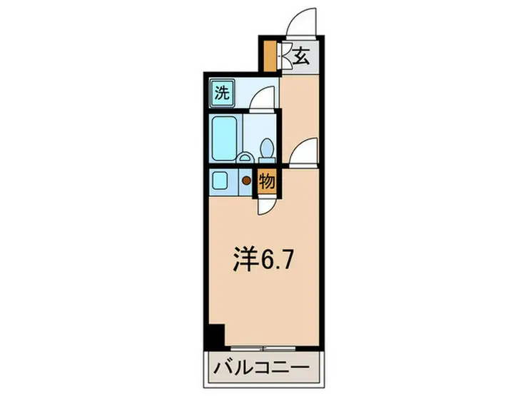 品川大井町スカイレジテル 4階階 間取り