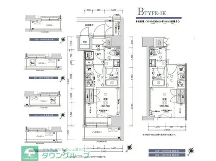 CREST TAPP 川崎I(1K/10階)の間取り写真