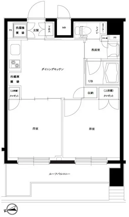 ルーブル仲六郷弐番館 6階階 間取り