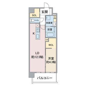 VERT 桜(1LDK/1階)の間取り写真