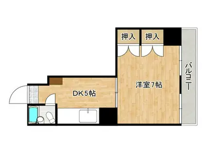 FORウエスト宇品(1K/3階)の間取り写真