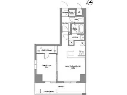 PRIMA STELLA(1LDK/3階)の間取り写真
