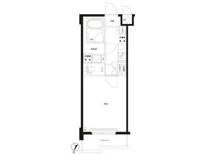 ルーブル板橋泉町壱番館(1K/5階)の間取り写真