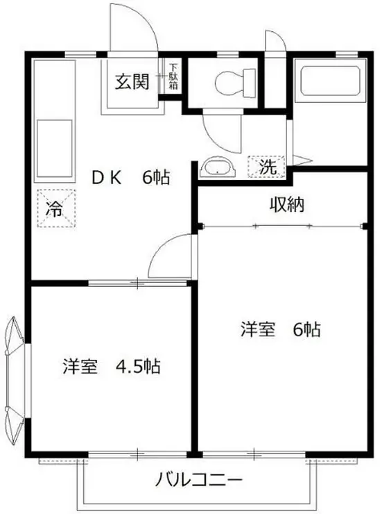 ピュアリティ多摩 2階階 間取り