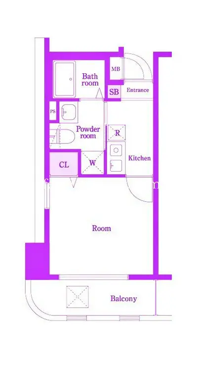 グリフィン横浜海岸通 4階階 間取り