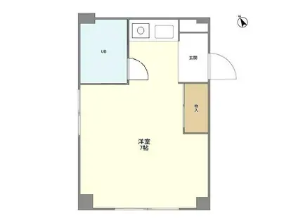 パストラル吉祥寺(1K/2階)の間取り写真