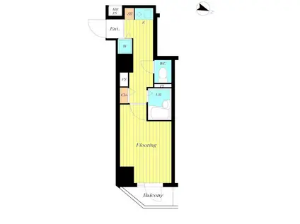 ステージファースト目白(1K/6階)の間取り写真