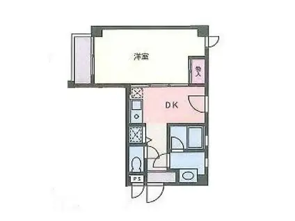 BCASA熊谷VRE-BORN(1DK/3階)の間取り写真