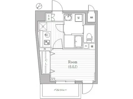 N-STAGE NERIMAKITAMACHI(1K/5階)の間取り写真