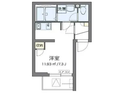 パームマンション滝野川(1K/4階)の間取り写真