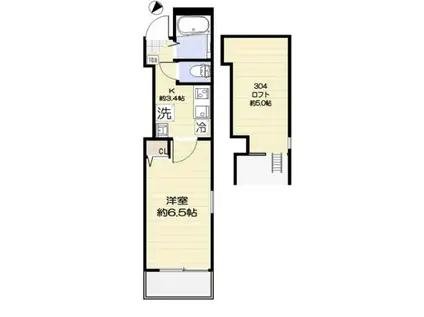 ステラ成増(1K/3階)の間取り写真