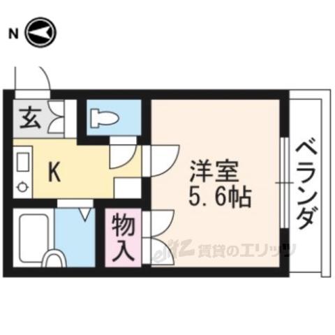 レオパレス藤ノ森(1K/2階)の間取り写真