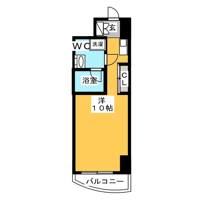 MFPR代々木タワー(ワンルーム/11階)の間取り写真