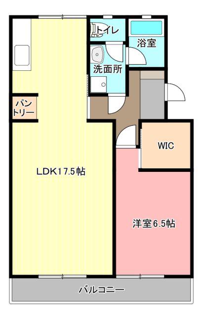 マンションカメリア I(1LDK/2階)の間取り写真