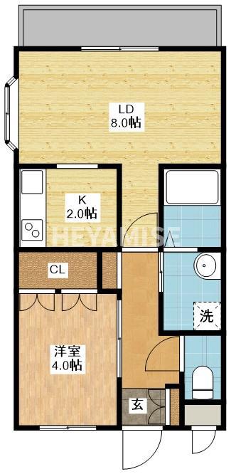 ロイヤルメゾン(1LDK/1階)の間取り写真